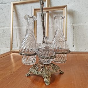 Serviteur huile et vinaigre ancien
