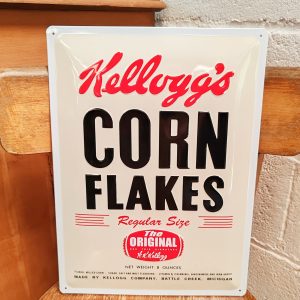 Plaque en tôle " Corn Flakes "