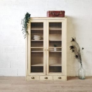 Vitrine Bibliothèque patinée