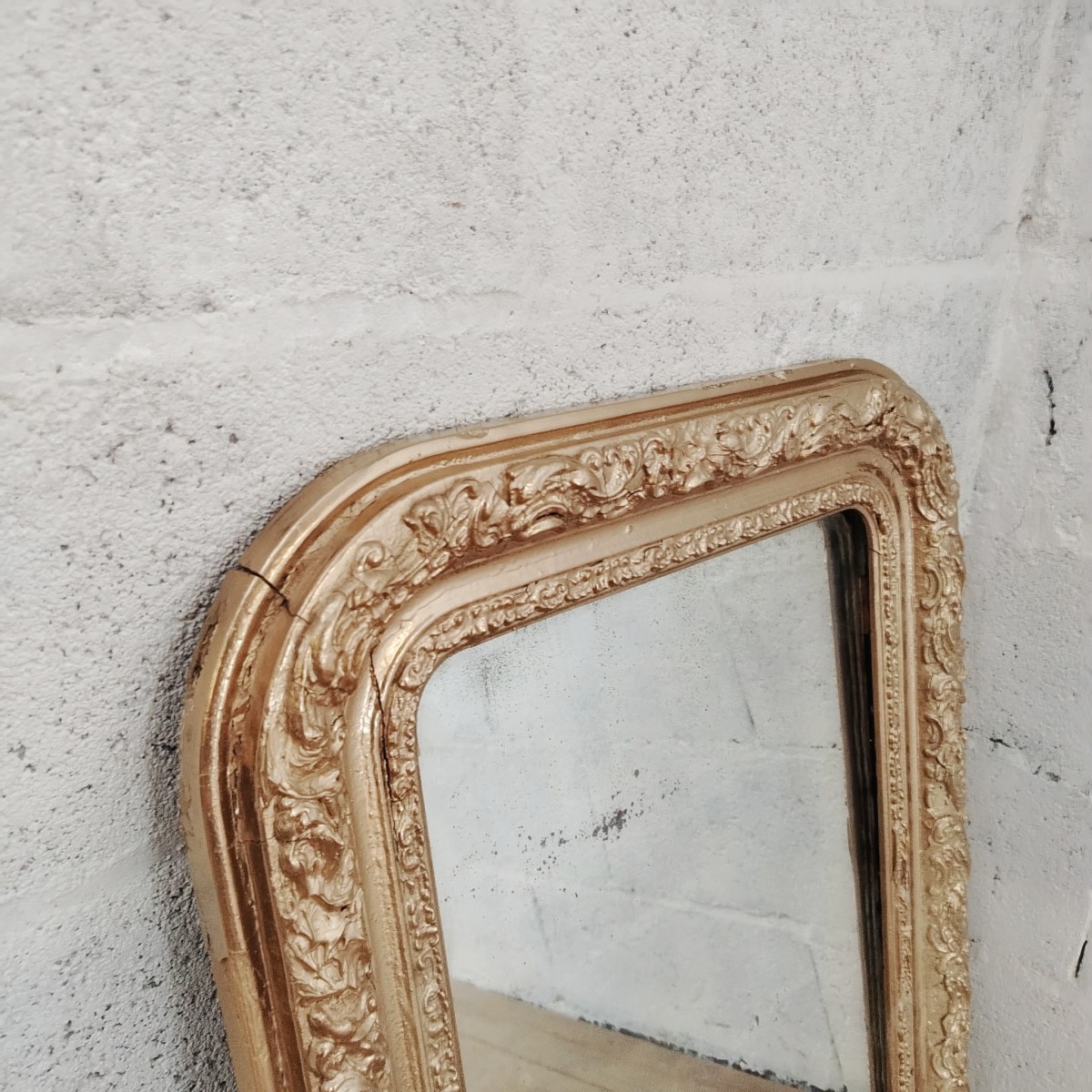 Miroir doré ancien – Image 4