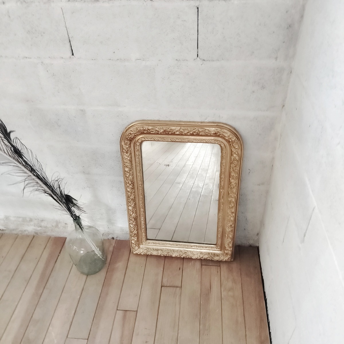 Miroir doré ancien – Image 2