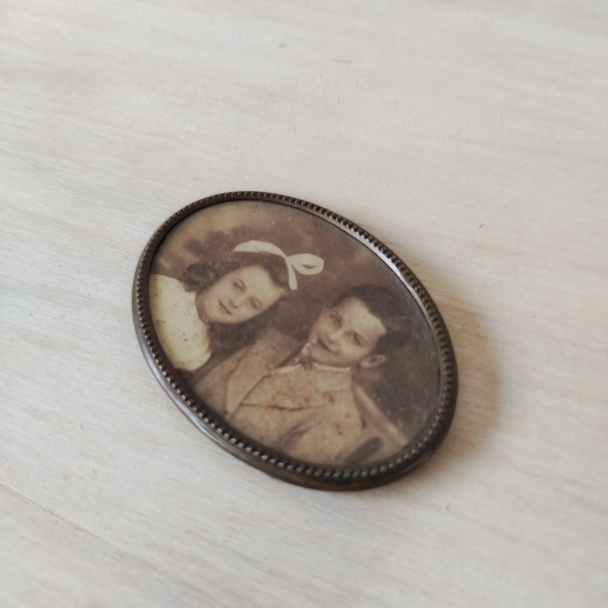 Miroir de poche ancien - Porte-photo – Image 4