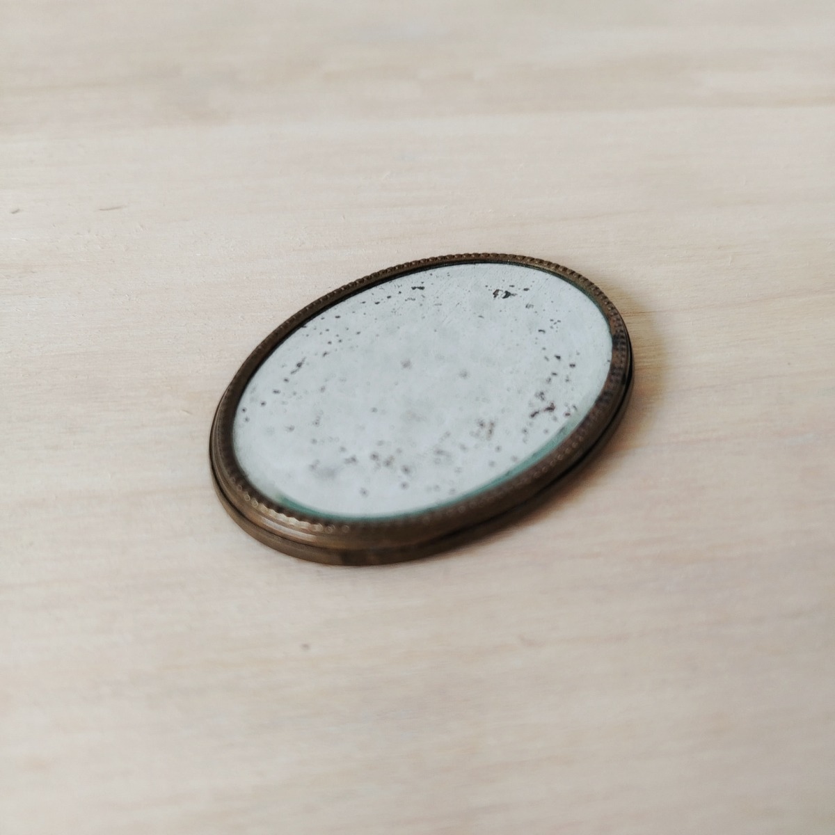 Miroir de poche ancien - Porte-photo – Image 2