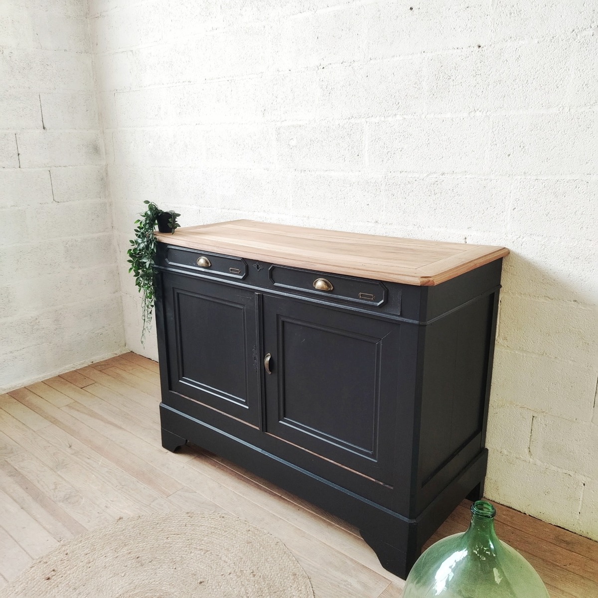 Buffet noir et bois – Image 7