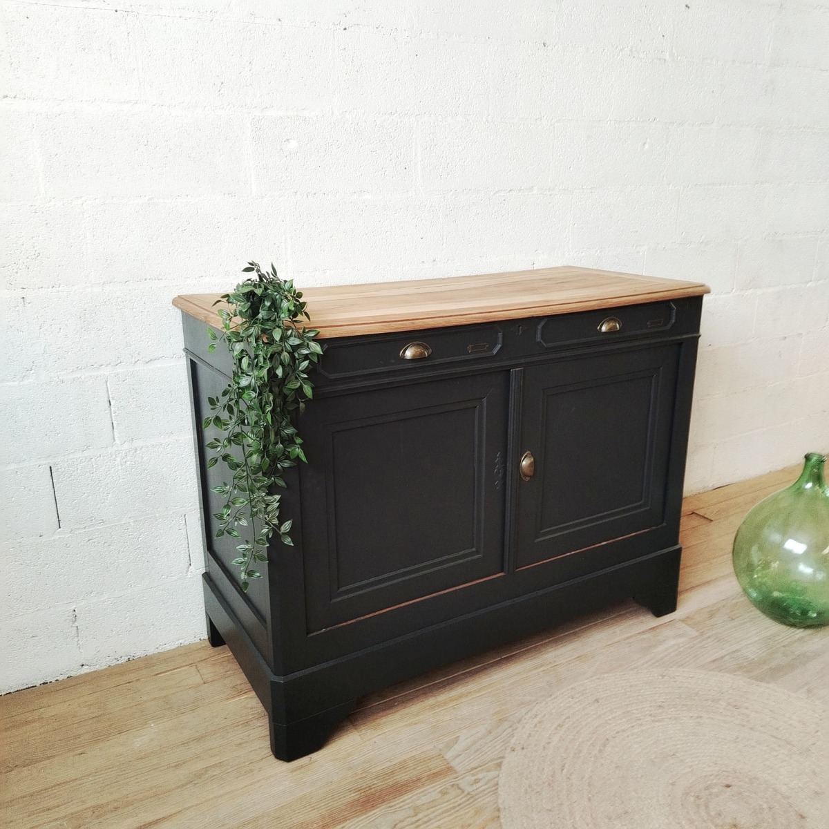 Buffet noir et bois – Image 5