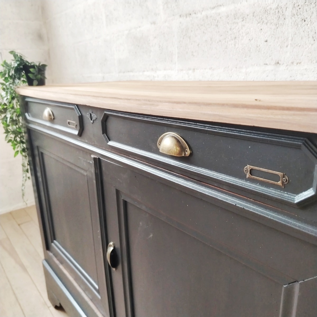 Buffet noir et bois – Image 4