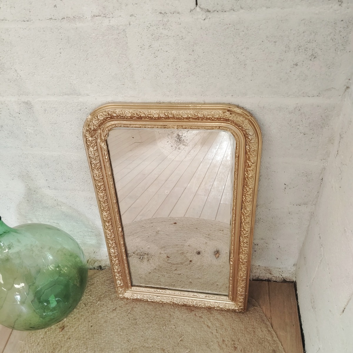 Miroir doré ancien – Image 4