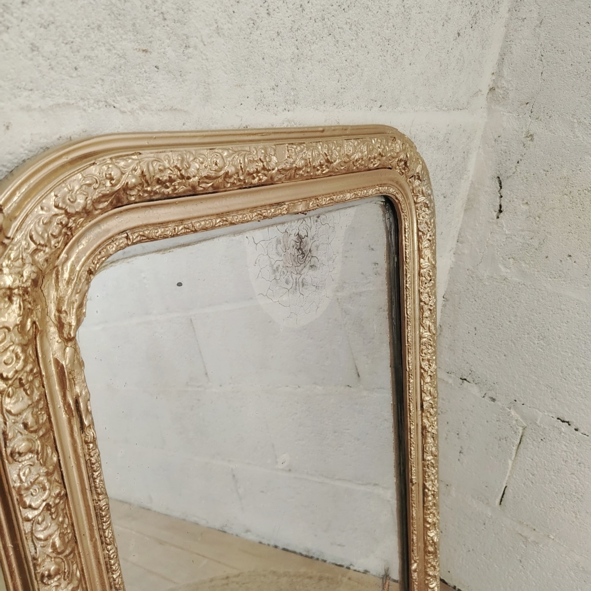 Miroir doré ancien – Image 2