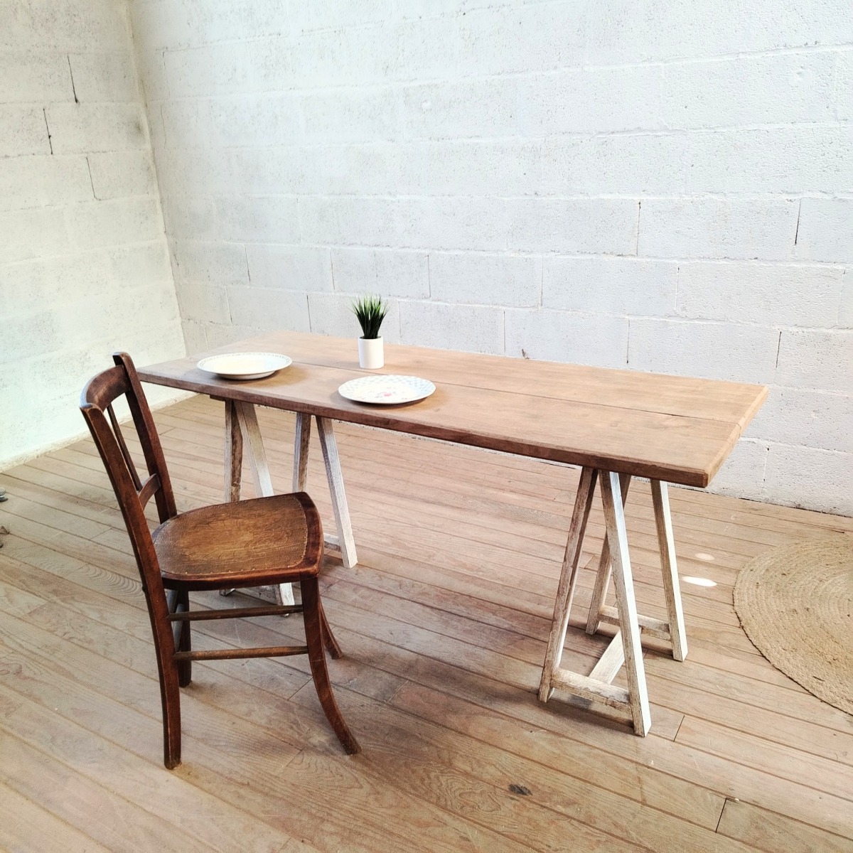 Table - Bureau à tréteaux – Image 4