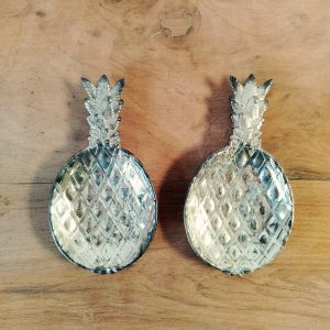 Paire de coupelles ananas