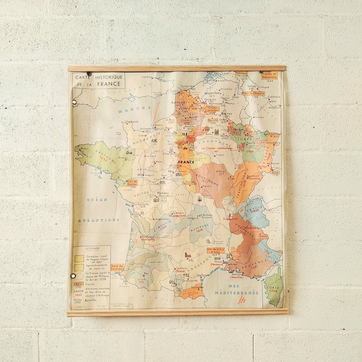 Carte d'école ancienne