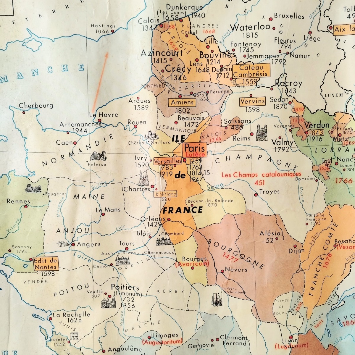 Carte d'école ancienne – Image 2