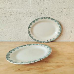 Paire de plats anciens