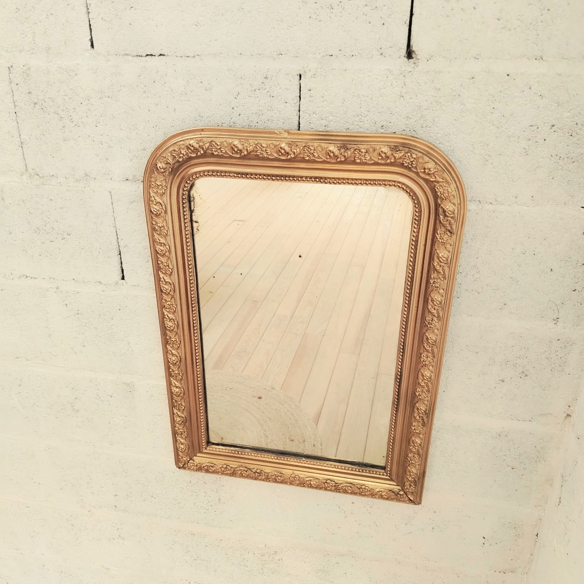 Miroir doré ancien – Image 3