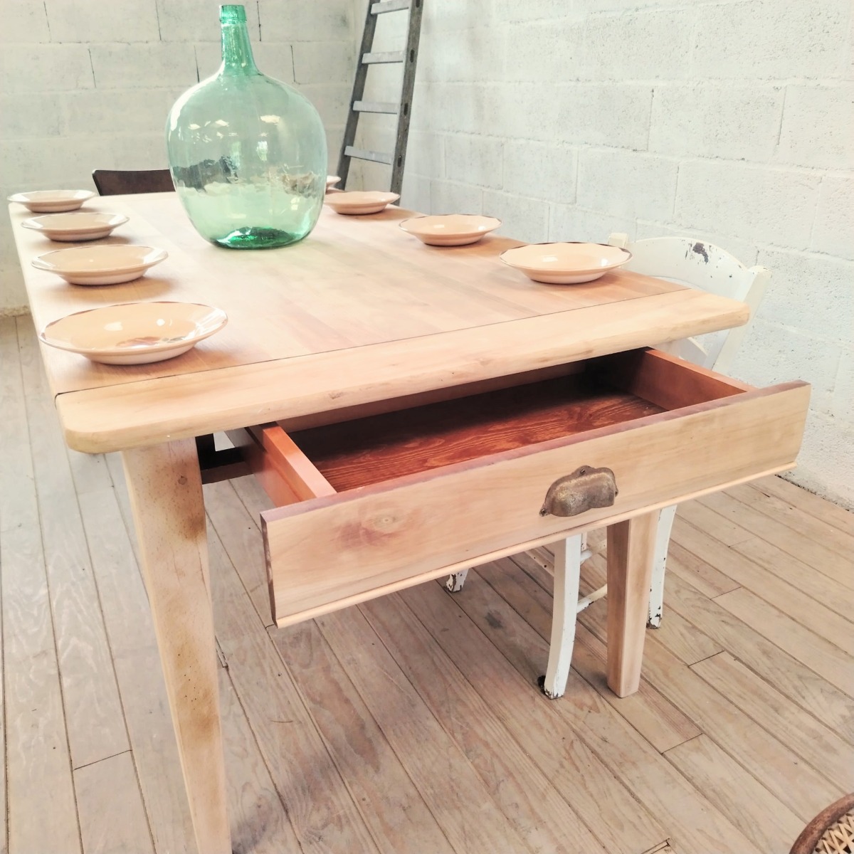 Table de ferme XXL à rallonges – Image 4