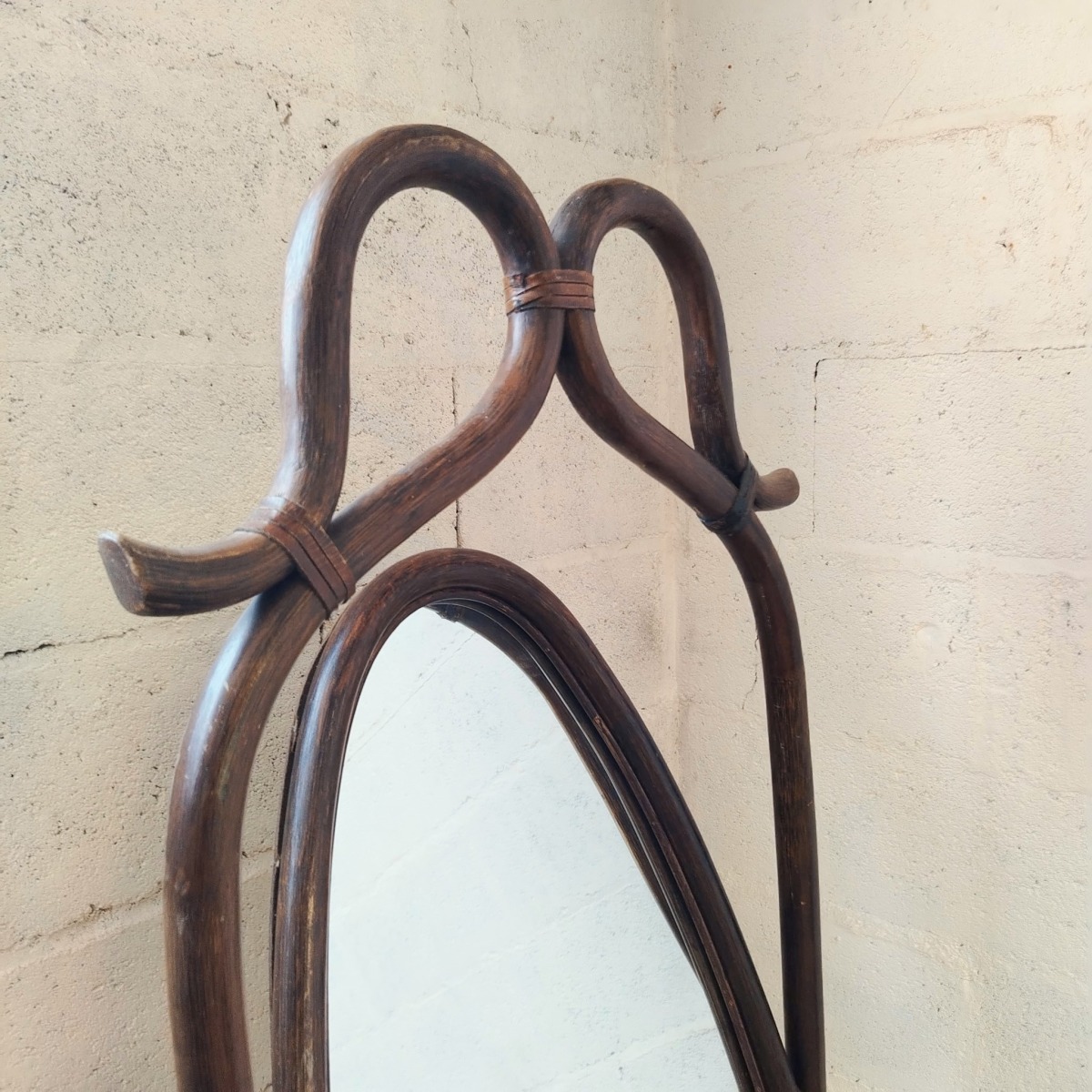 Miroir psyché en rotin – Image 2