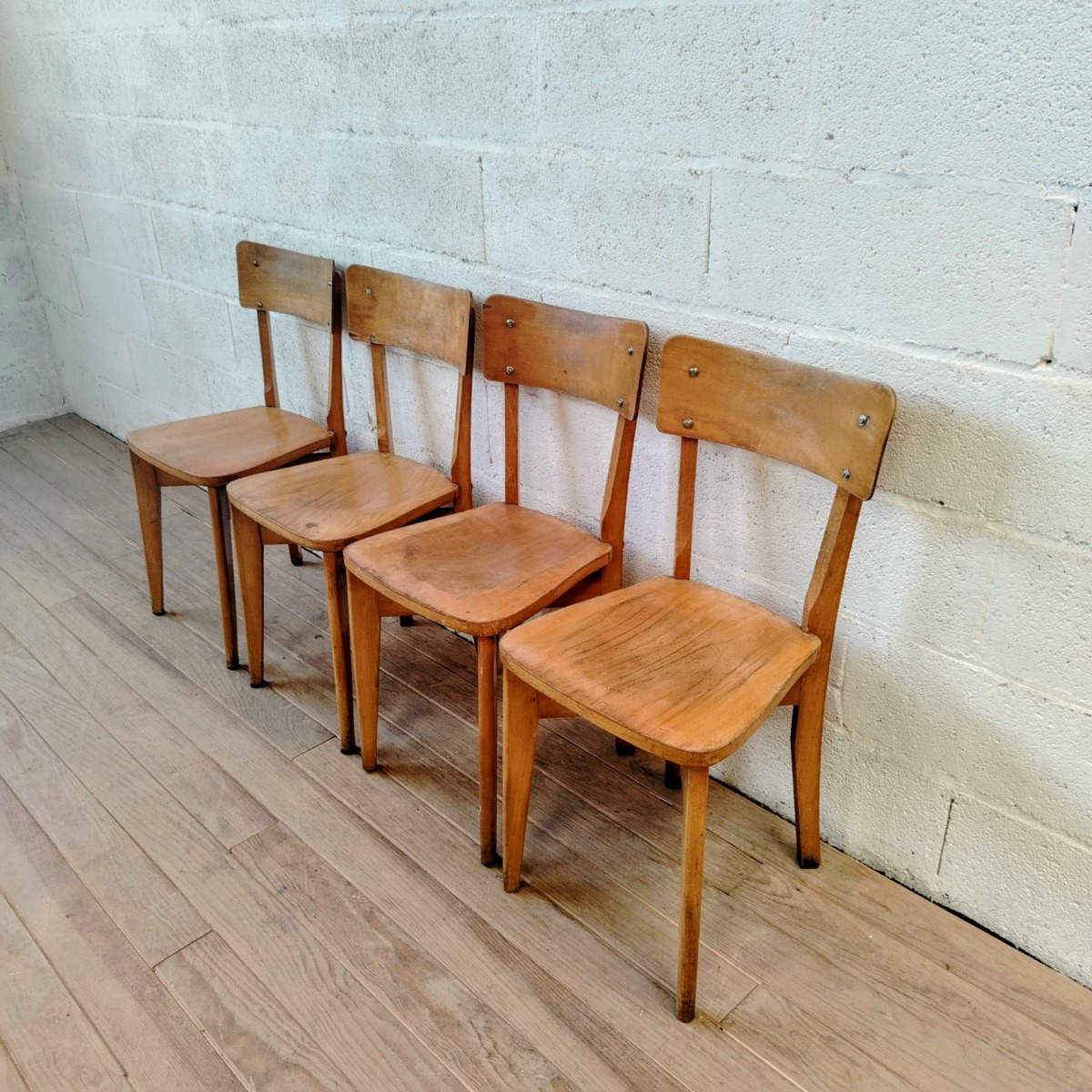 Série de 4 chaises Bistrot Luterma – Image 3