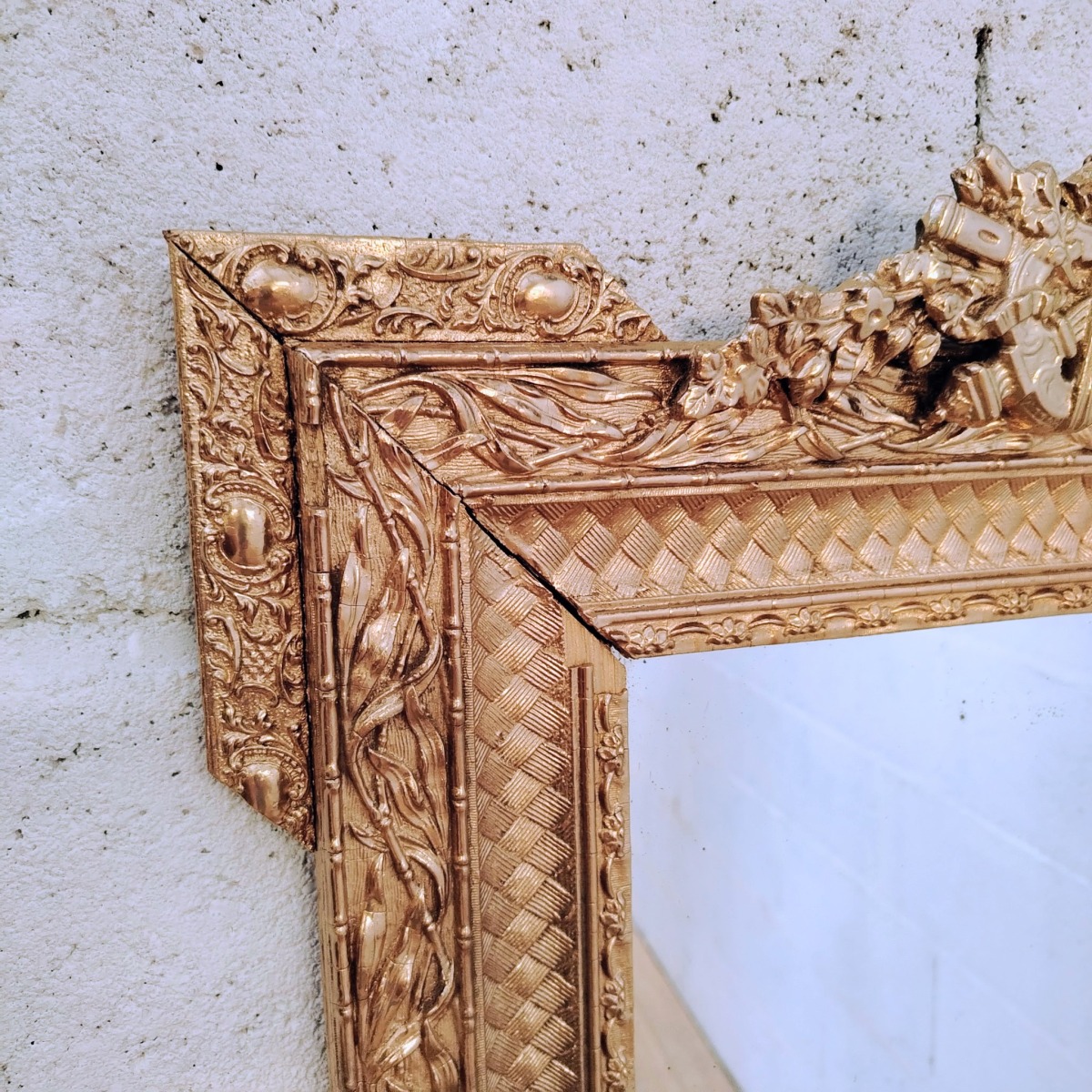Miroir doré ancien – Image 2