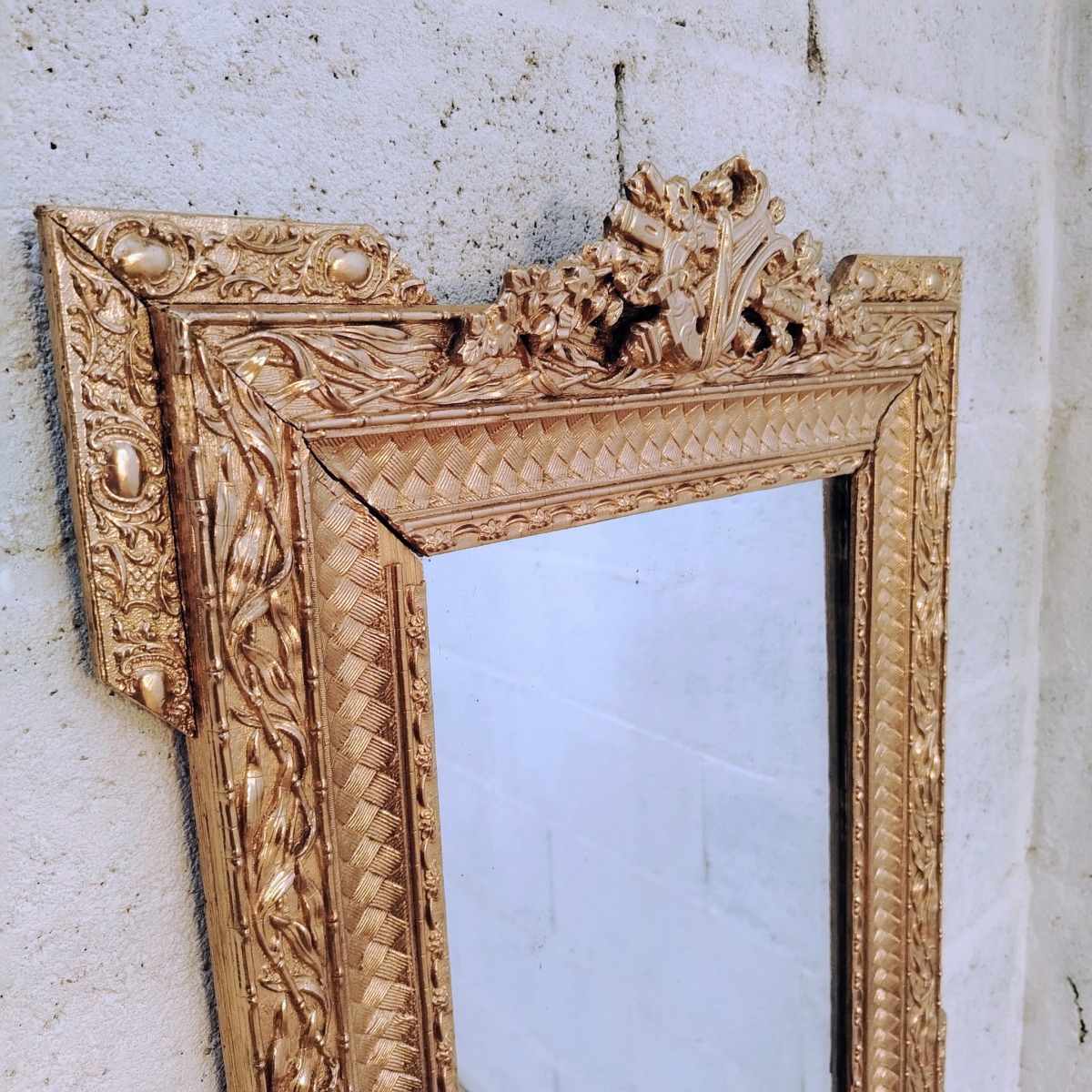Miroir doré ancien – Image 3