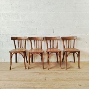 Série de 4 chaises Bistrot