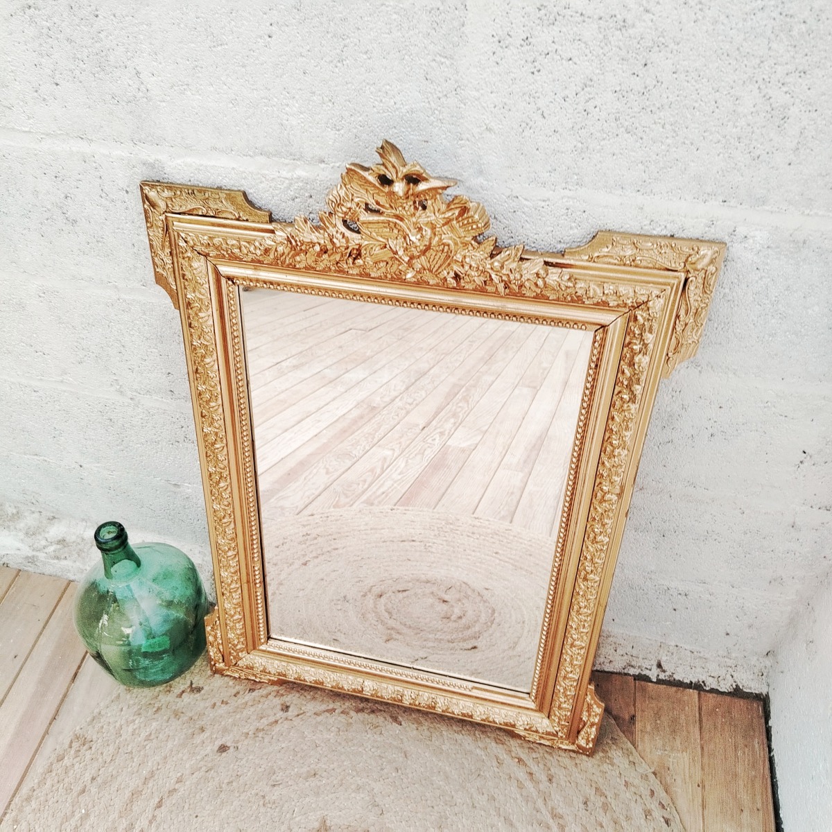 Miroir doré ancien – Image 4