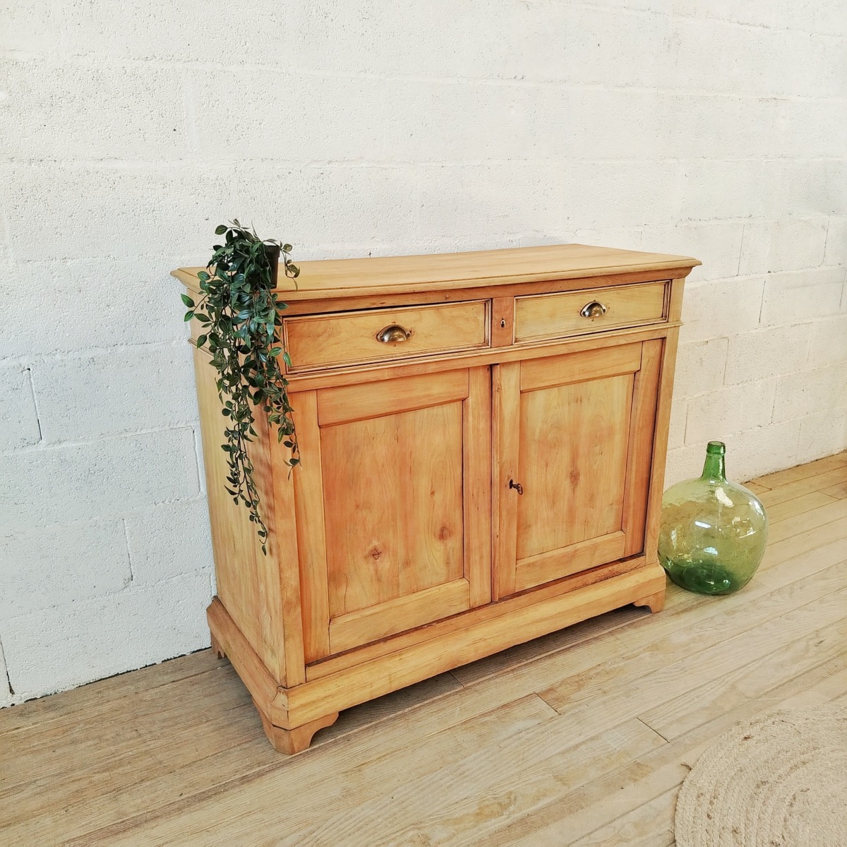 Buffet comptoir en bois naturel – Image 3