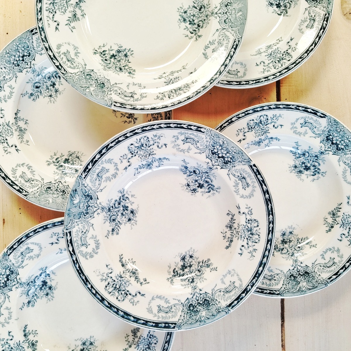 Série de 6 assiettes Longwy