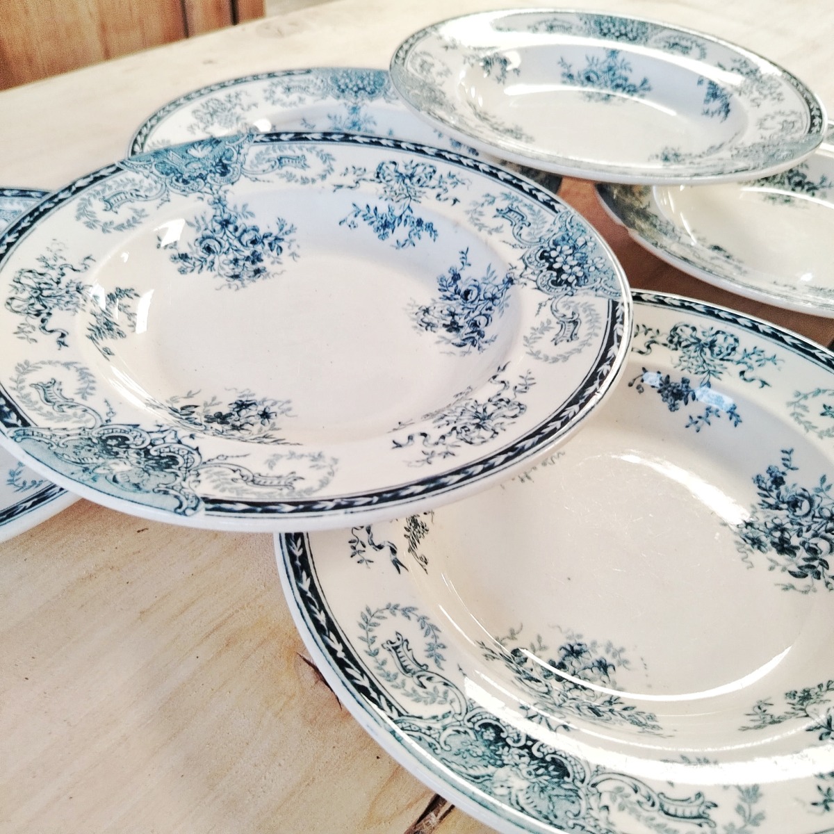 Série de 6 assiettes Longwy – Image 2