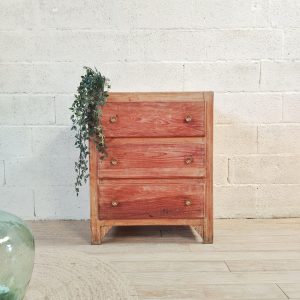 Commode ancienne en bois naturel