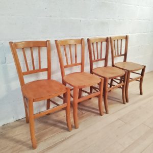 Série de 4 chaises Bistrot Luterma