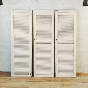 Série de 3 persiennes anciennes