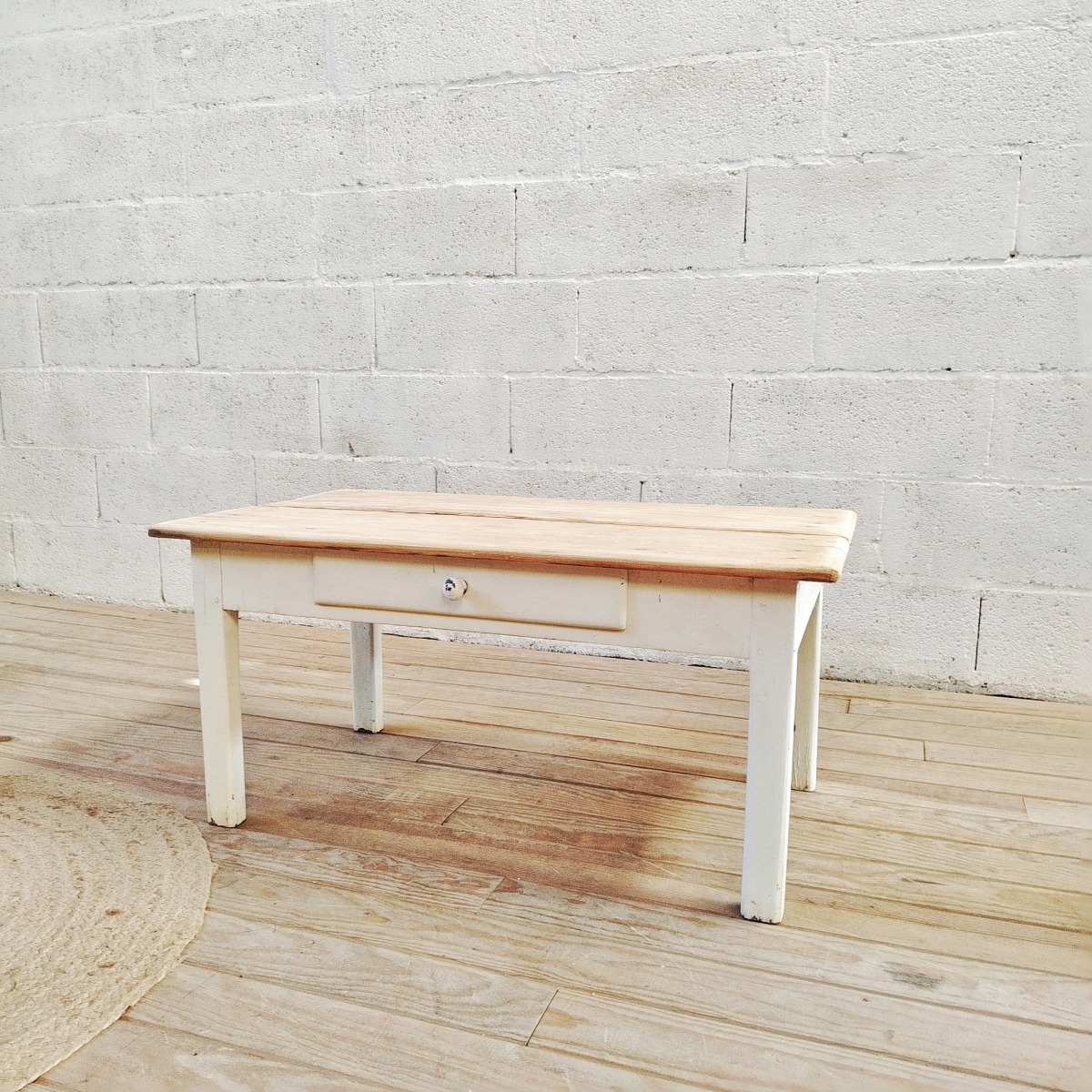 Table basse patinée