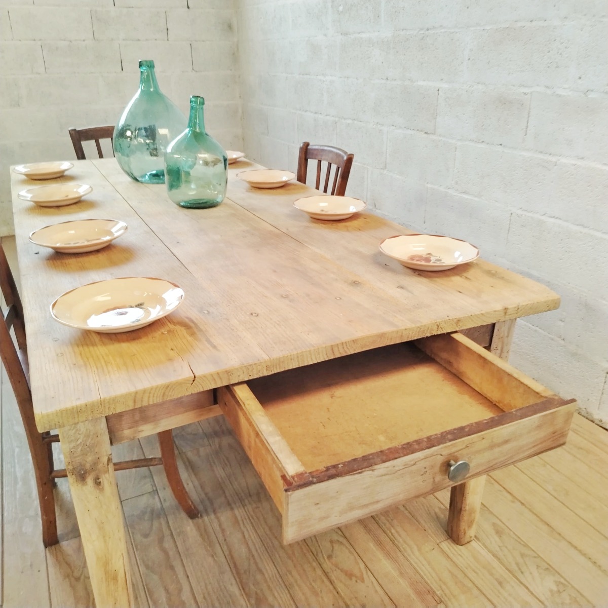 Table de ferme XXL à rallongess – Image 2