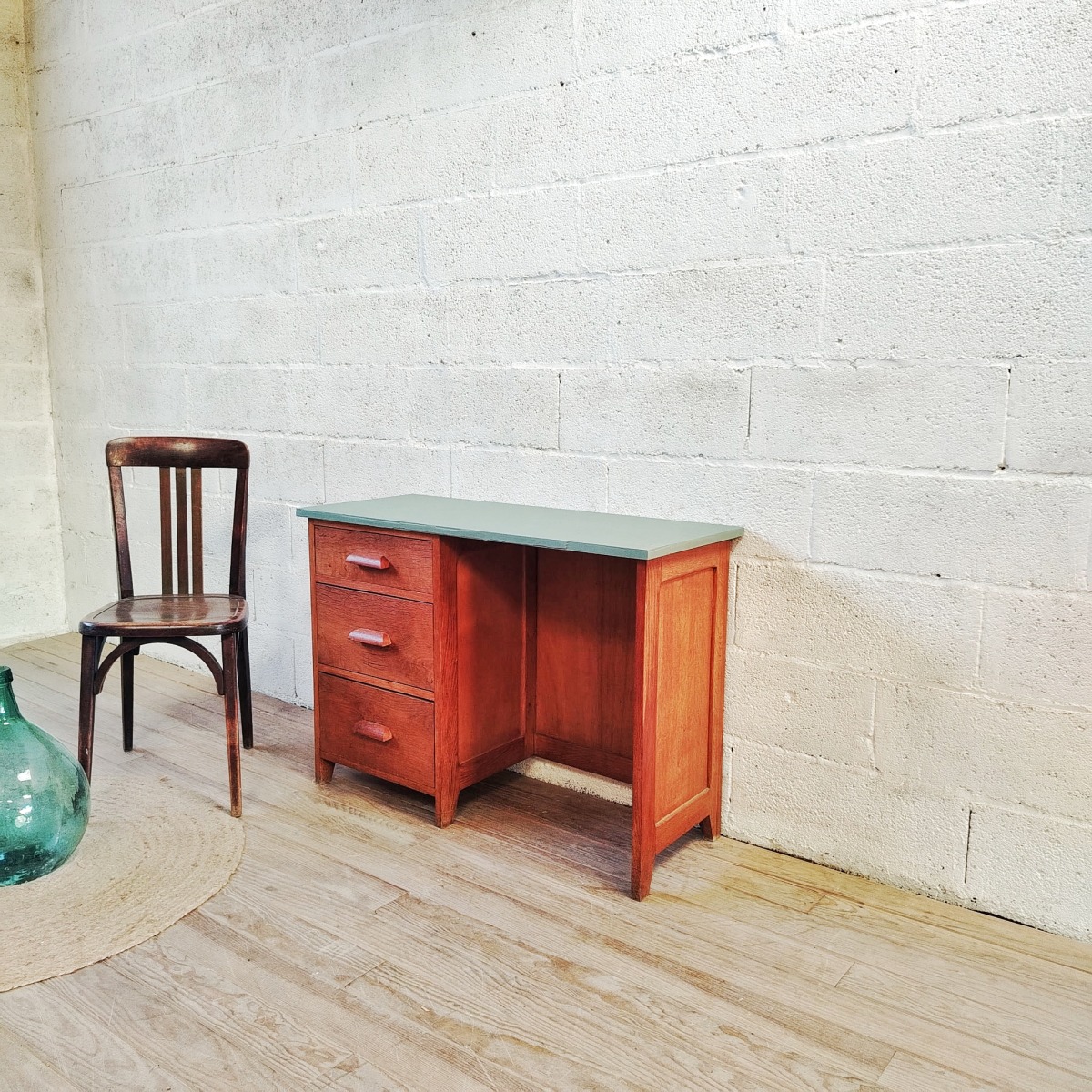 Bureau Chêne et Vert Sauge