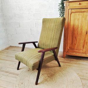 Fauteuil vintage pieds compas