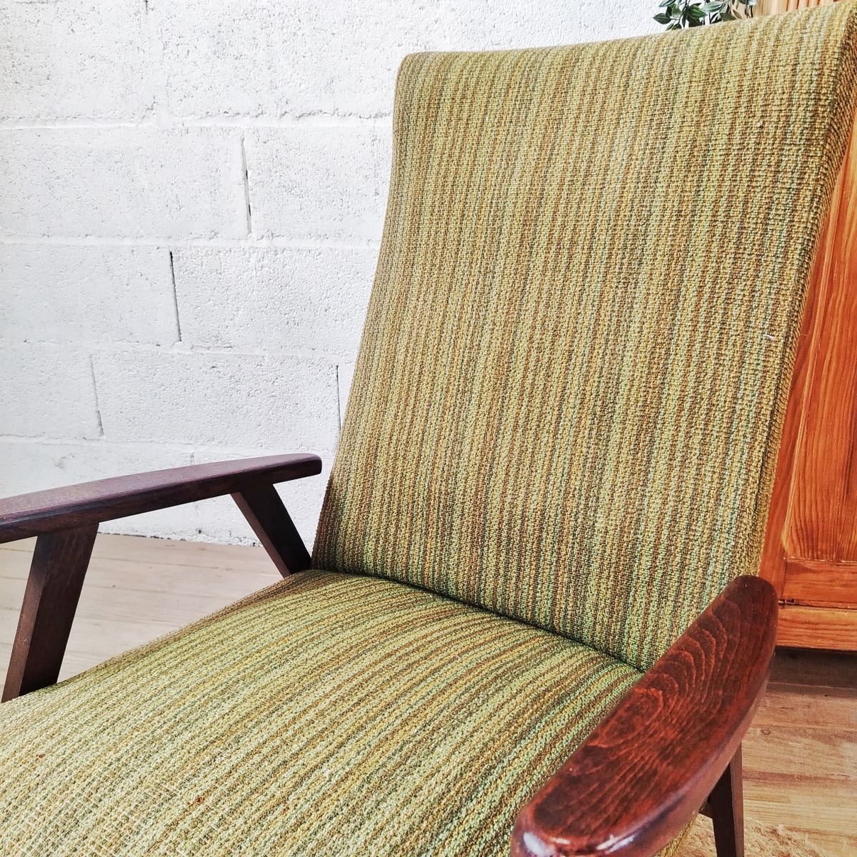 Fauteuil vintage pieds compas – Image 4